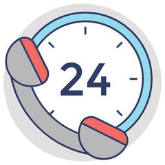 Sticker - 24 Hours Service