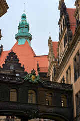 Wall Mural - Architectural fragment in the city center. Dresden, Germany