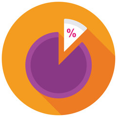 Wall Mural - Percentage Graph 