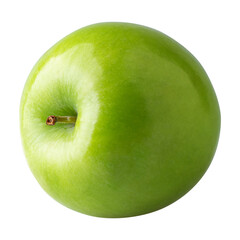 Wall Mural - Green apple isolated on alpha background.