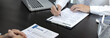 © Puwasit Inyavileart - Employer or HR department is reading the resume and interviewing the ability of new employees, job interview with applicants, Using psychology in job interviews, Employment and Recruitment Concept.