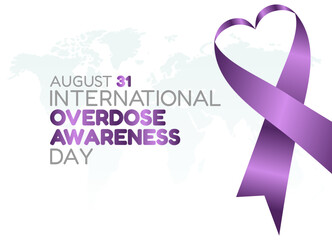 vector graphic of international overdose awareness day good for international overdose awareness day celebration. flat design. flyer design.flat illustration.