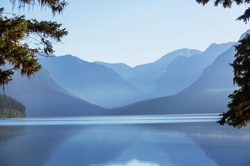 Wall Mural - Bowman lake