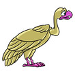 Bird vulture Ancient Egypt style clipart cartoon illustration