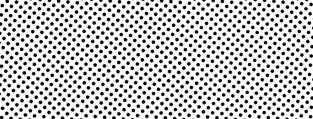 Wall Mural - black polka dots banner background design vector.