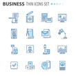 © Natalia - Modern thin line icons set for business