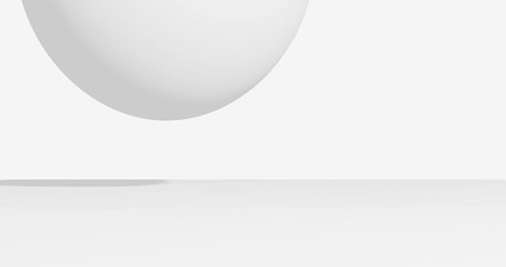3d render with gray floating background with balloons