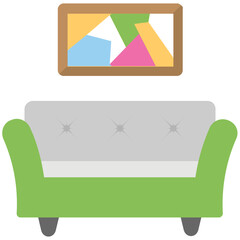 Sticker - Living Room Interior 