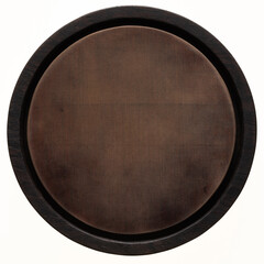 Sticker - Old tea tray. Bakelite and black wood combination tea tray. bakelite texture.