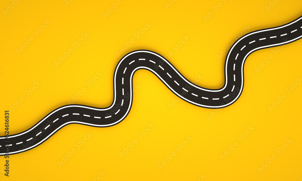 Winding road infographics and map - 1000 F 524616831 Kf8g1RzAudYZM5mSVJuQ0x85r1PX02mp 