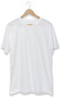 white t-shirt with hanger