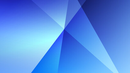 Abstract blue light and shade triangle shape creative background illustration.