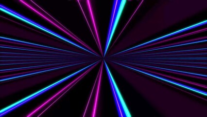 Wall Mural - vj abstract laser light colorful glowing neon lines background. video ultra 4k