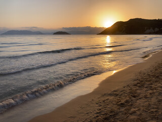 Wall Mural - Sunset on Gerakas beach on greek island Zakynthos