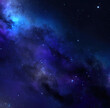Galaxies in space. Abstract outer space background. Night sky - Universe filled with stars, nebula and galaxy. Galaxy Astronomy art, dramatic view. 3D illustration