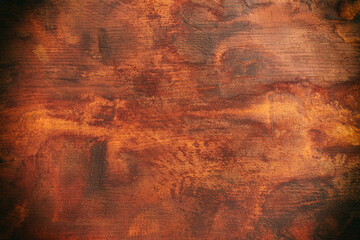 Wall Mural - Top view image of textured wooden background with deep brown colors