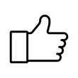 © Uswa KDT - Like icon. hand like sign. vector illustration