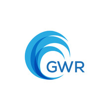 GWR Letter Logo. GWR Blue Image On White Background. GWR Monogram Logo Design For Entrepreneur And Business. . GWR Best Icon.
