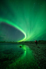 aurora over the ocean