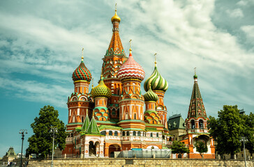 Wall Mural - St Basil’s cathedral on Red Square, Moscow, Russia