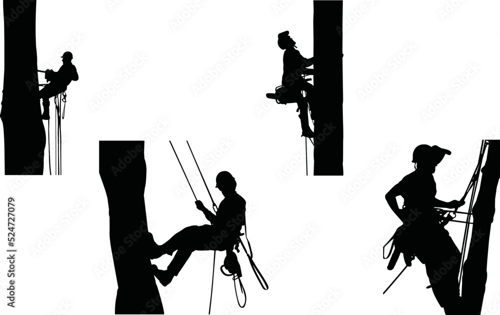 Tree Service Machine Svg Tree Services vector eps, Silhouette, Logo, Tree Services vector eps ...