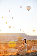 Wall Mural - Hot air balloons in Cappadocia