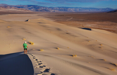 Canvas Print - Hike in the desert