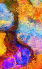 Canvas Print - Colorful Abstract Painting