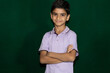 © Shafique - portrait of a handsome boy with green background
