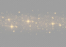 Starry Gold Dust, Flash Light Spark, Sparkle Stars