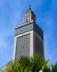 Wall Mural - Minaret of the Grand Mosque of Paris