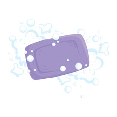 Poster - purple soap bar