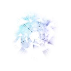 Wall Mural - isolated transparent abstract iridescent element.