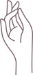 © dhtgstockphoto - aesthetic hand element beauty line art illustration