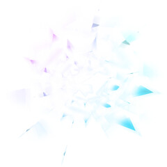Wall Mural - isolated transparent abstract iridescent element.