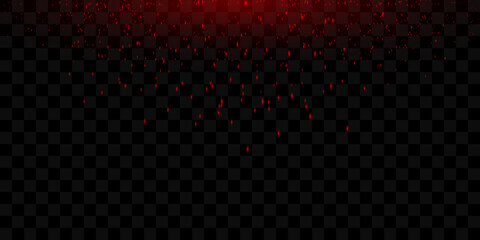 Abstract red fantasy background with stars and dusty reflections.