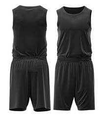 Basketball jersey Round neck and pants 3d rendered	