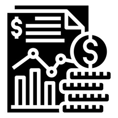 BALANCE SHEET glyph icon