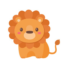 Wild animal cartoons. cute tiger Elements for decorating the year of the Tiger