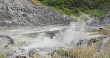 Sulfur Valley Recreation Area In Yangmingshan National Park