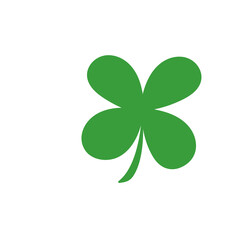 four leaf cover vector good luck symbol.