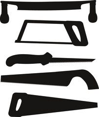 Wall Mural - Saw set repair tool Vector Silhouettes