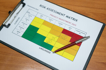 Wall Mural - target, control, impact, probability, hazard, likelihood, table, form, object, strategy, inspection,