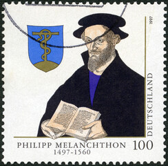 Wall Mural - GERMANY - 1997: shows Philipp Melanchthon (1497-1560), Protestant Reformer, 1997