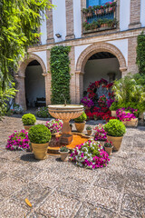 Wall Mural - Cordoba Viana Palace built in XV century. Viana Palace is tourist attraction known for 12 magnificent patios and a garden: Courtyard of the gate (Patio de la Cancela). CORDOBA, SPAIN. 