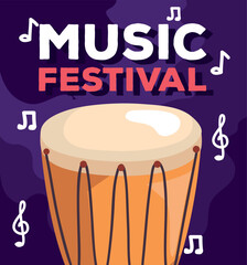 Sticker - music festival flyer