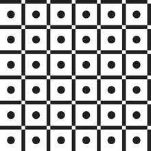 Polkadot Circle Round Dot Sphere Rainbow Cute Black White BW Scott Plaid Tartan Checkered Line Overlap Intersect Gingham Seamless Pattern Cartoon Vector Illustration Print Background Fashion Fabric