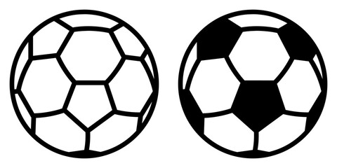 Wall Mural - ofvs118 outlinefilledvectorsign ofvs - soccer ball vector icon . isolated transparent . football sig