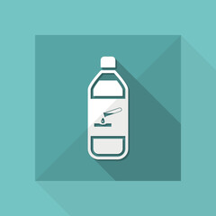 Wall Mural - Vector illustration of single isolated dangerous bottle icon