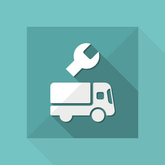 Wall Mural - Truck assistance services - Vector web icon